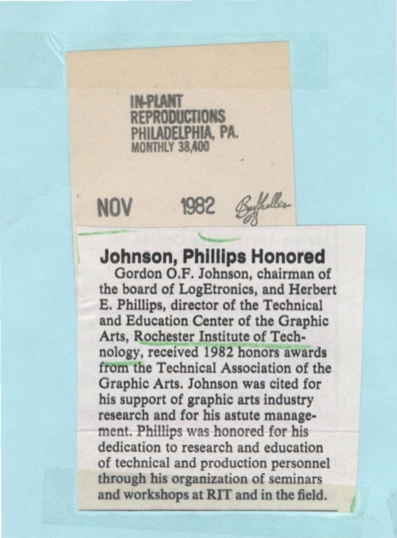 Johnson, Phillips honored