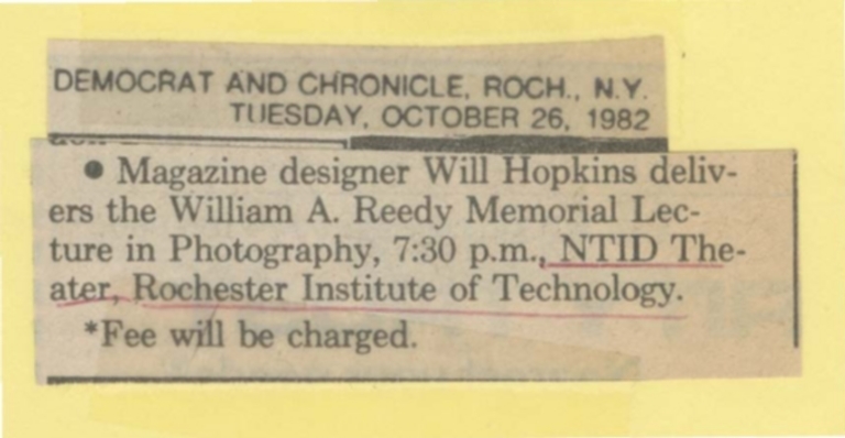 Magazine developer Will Hopkins delivers William A.