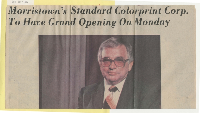 Morristown's standard colorprint corp. to have grand opening on monday