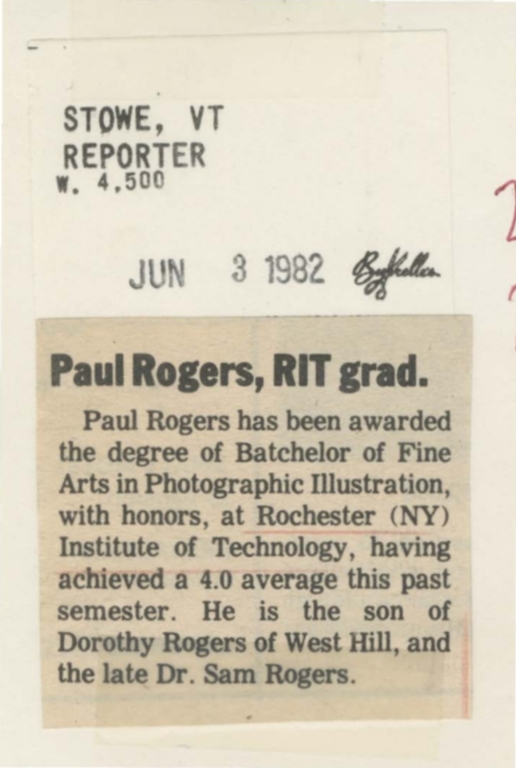 Paul Rogers, RIT grad