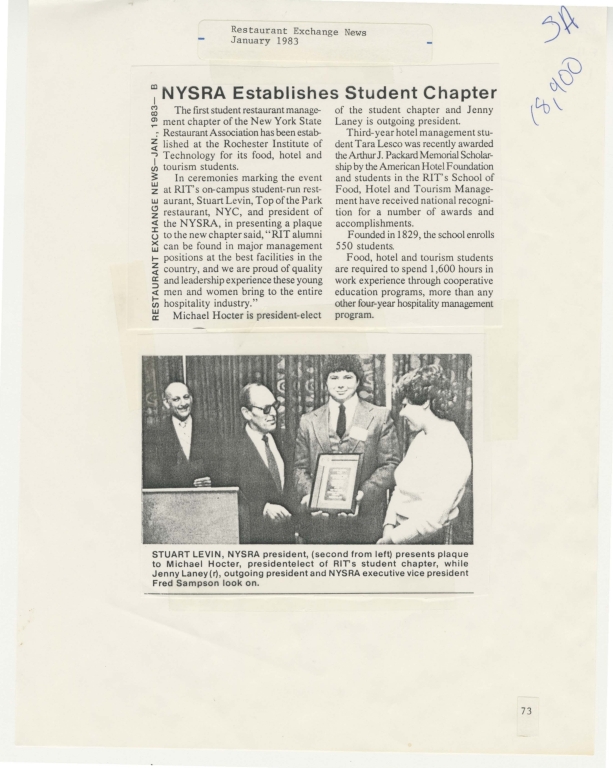 NYSRA establishes student chapter