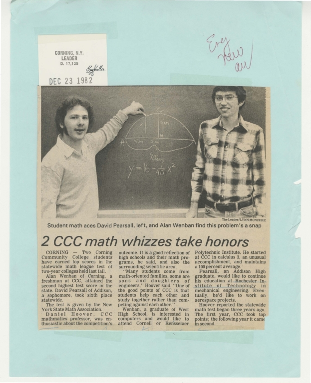 2 CCC math whizzes take honors