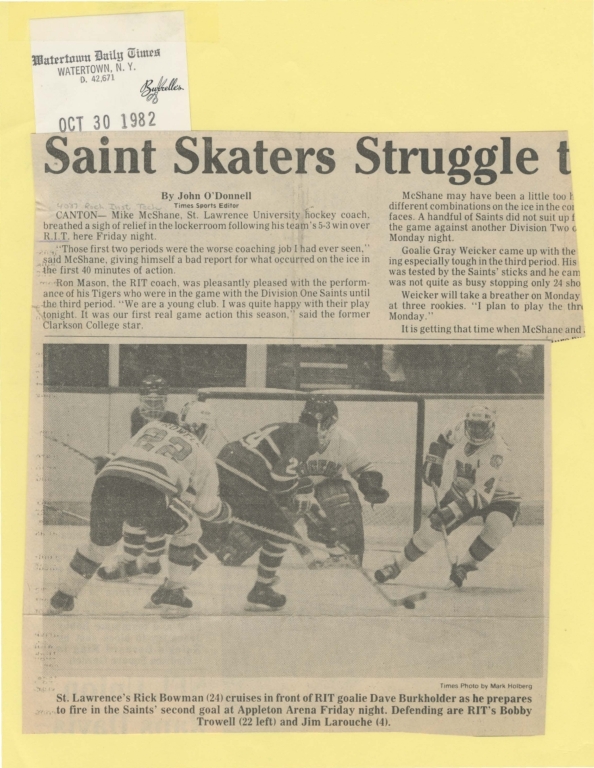 Saint skaters struggle to opening victory
