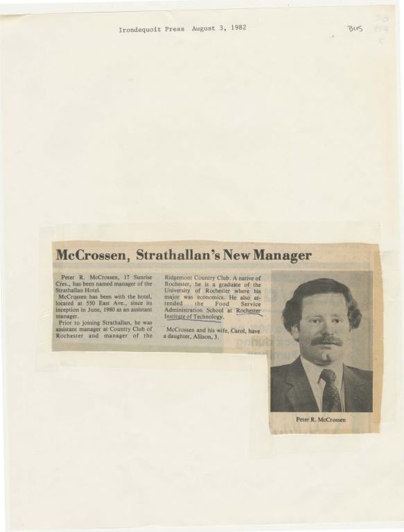 McCrossen, Strathallan's new manager