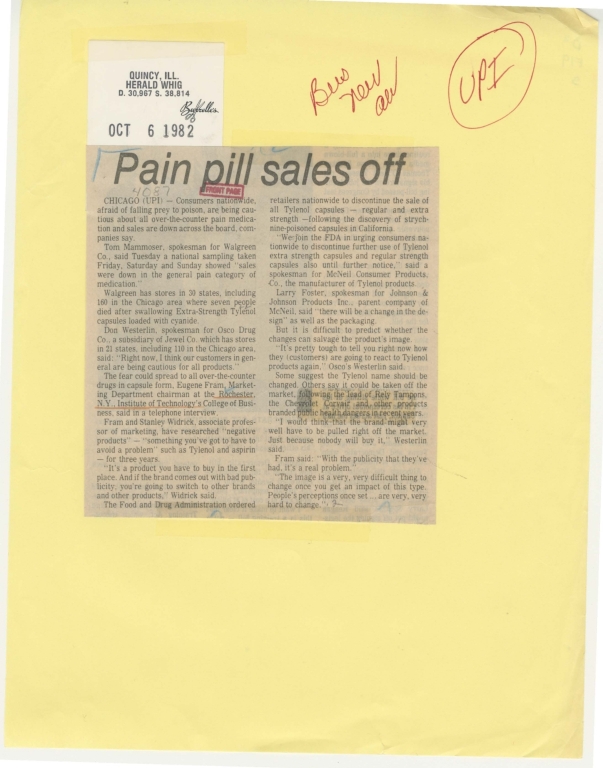 Pain pill sales off
