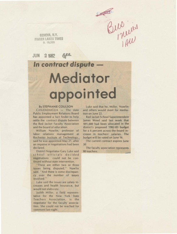 In contract dispute- Mediator appointed
