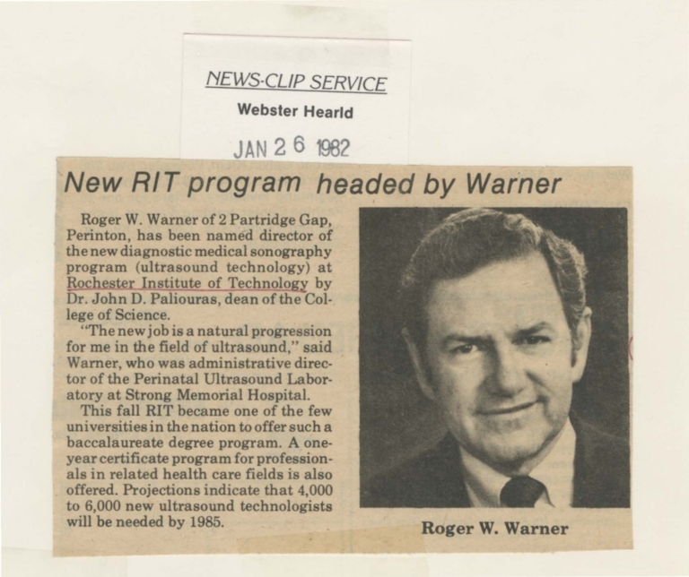 New RIT program headed by Warner