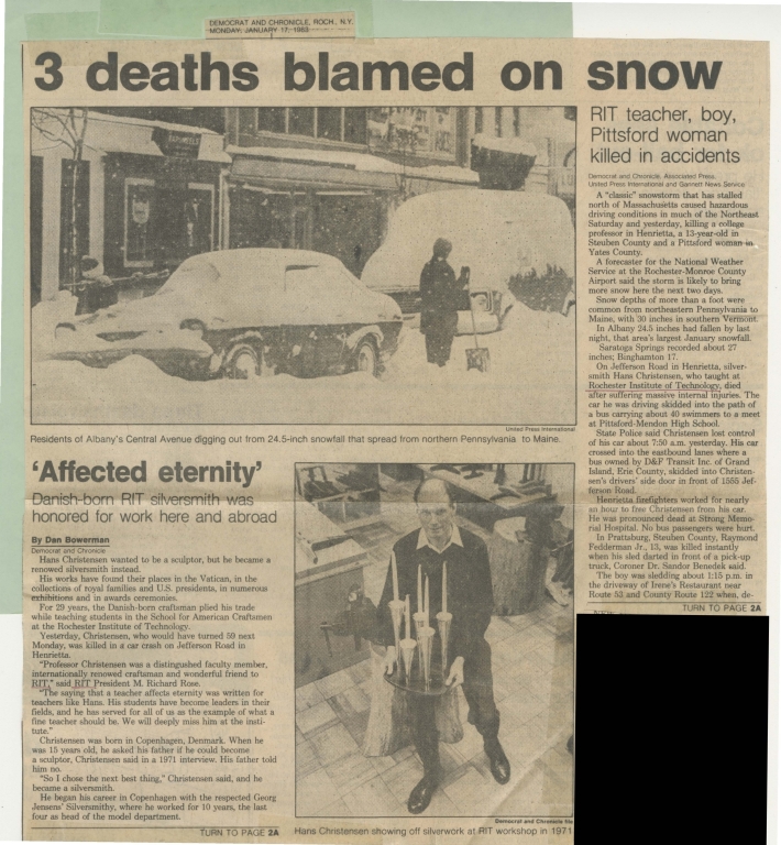 3 deaths blamed on snow