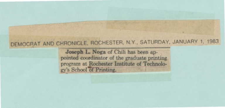 Joseph L. Noga of Chili has been