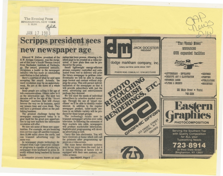 Scripps president sees new newspaper age