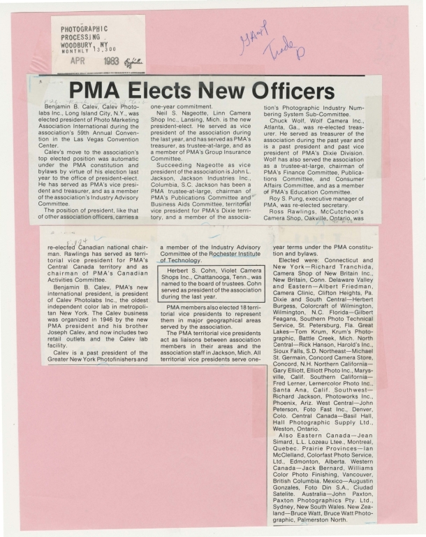 PMA elects new officers
