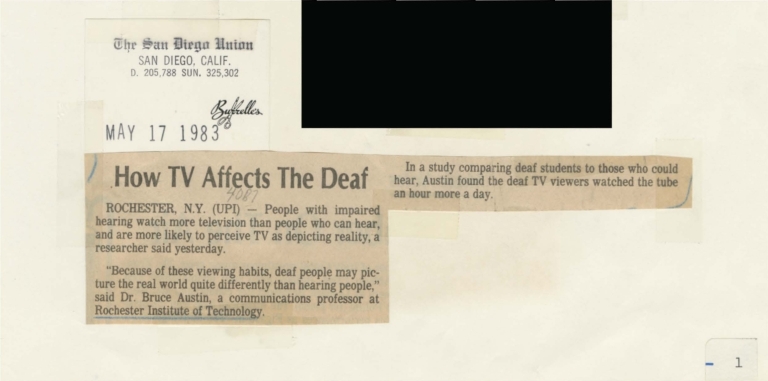 How TV affects deaf