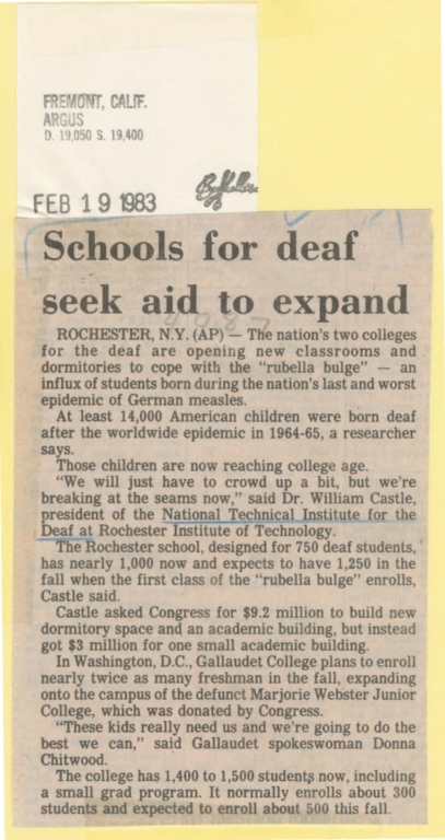 Schools for deaf seek aid to expand