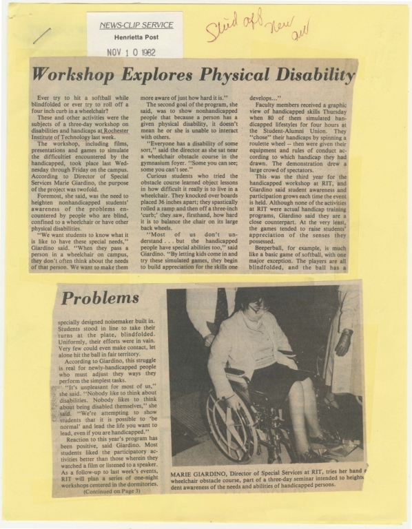 Workshop explores physical disability