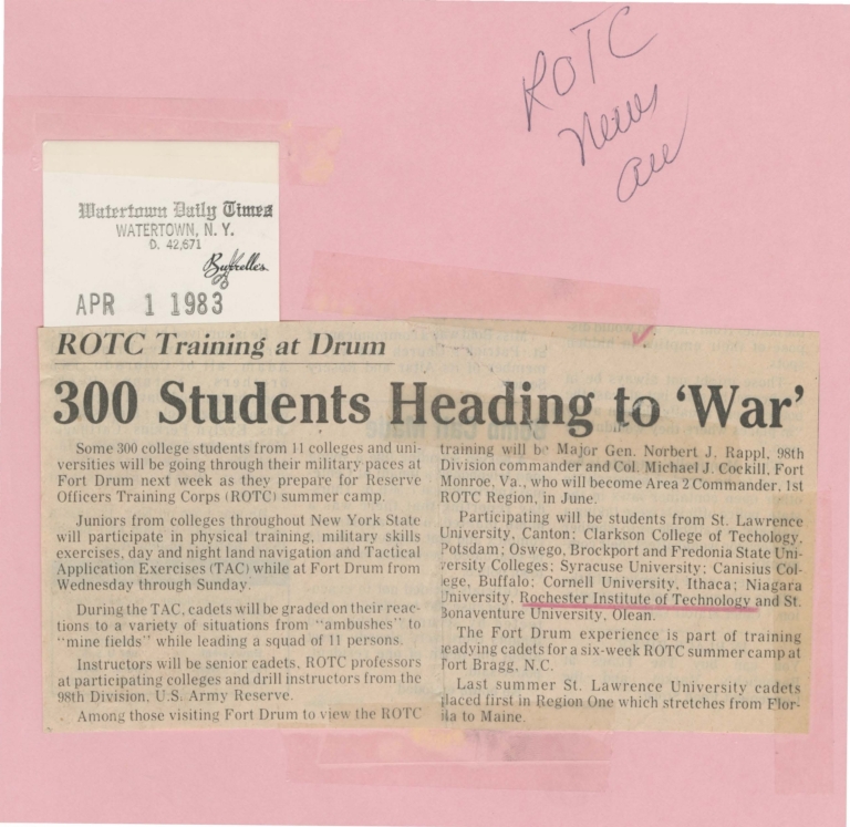 300 students heading to 'war'