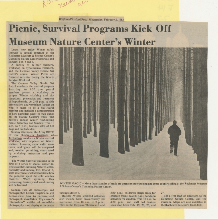 Picnic, survival programs kick off museum nature center's winter