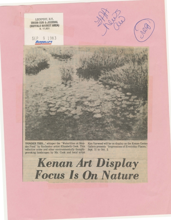 Kenan art display focus is on nature