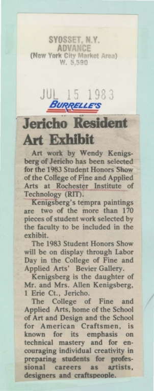 Jericho resident art exhibit