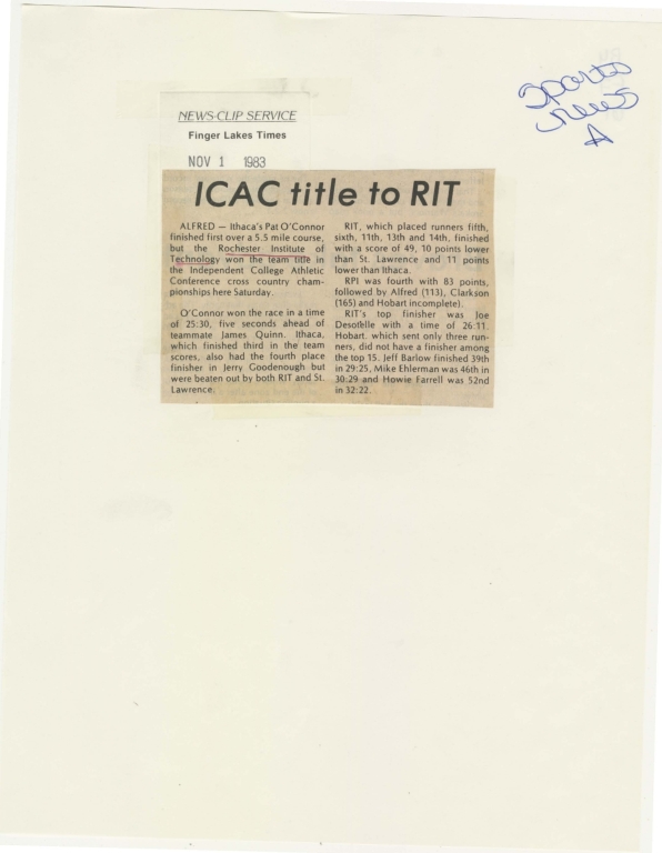 ICAC title to RIT