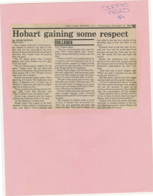 Hobart gaining some respect