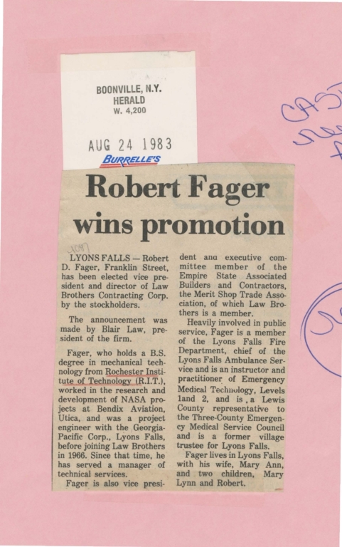 Robert Fager wins promotion