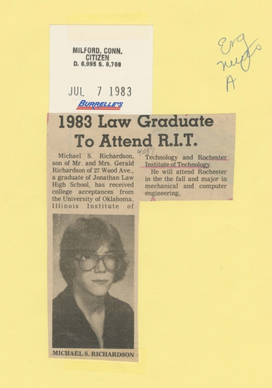 1983 law graduate to attend R.I.T.