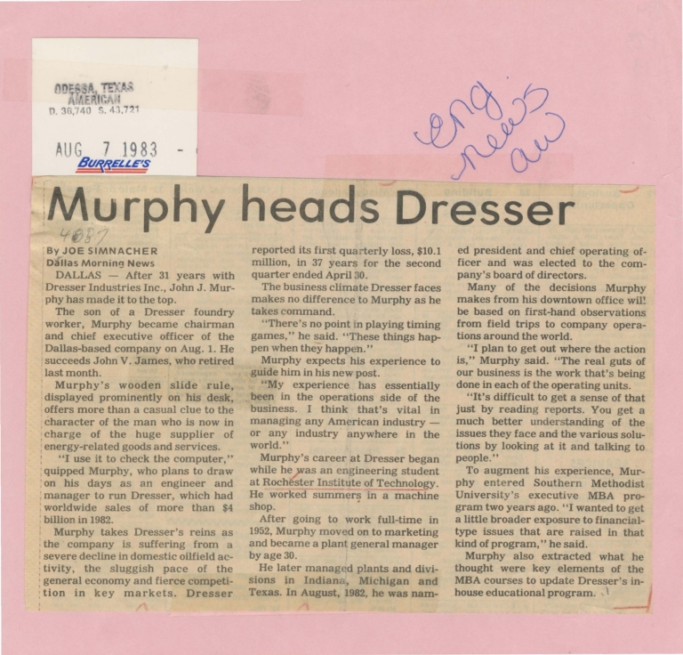 Murphy heads Dresser