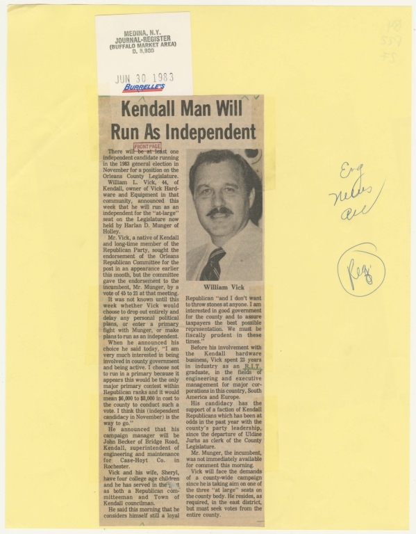 Kendall man will run as independent