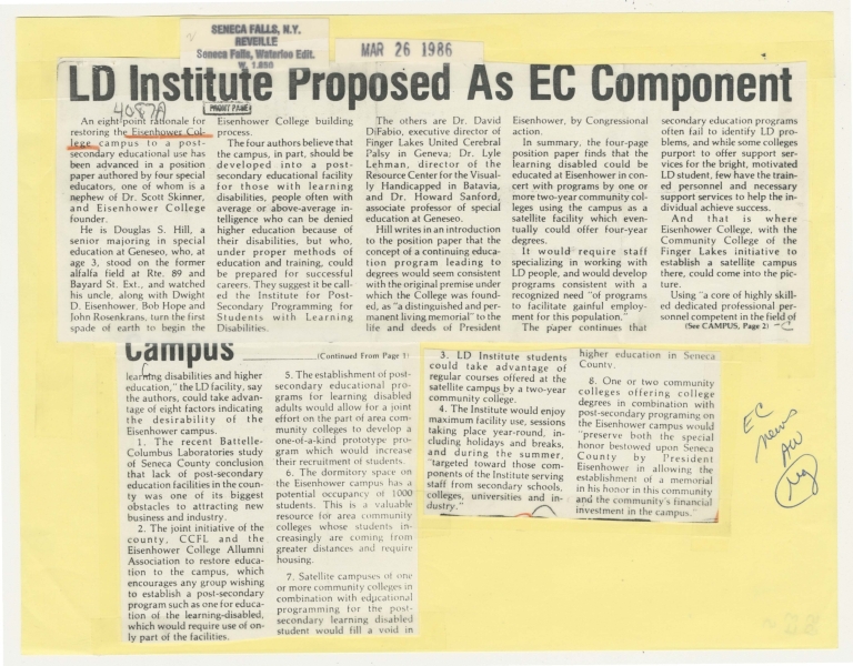 LD Institute proposed as EC component