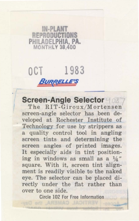 Screen-angle selector