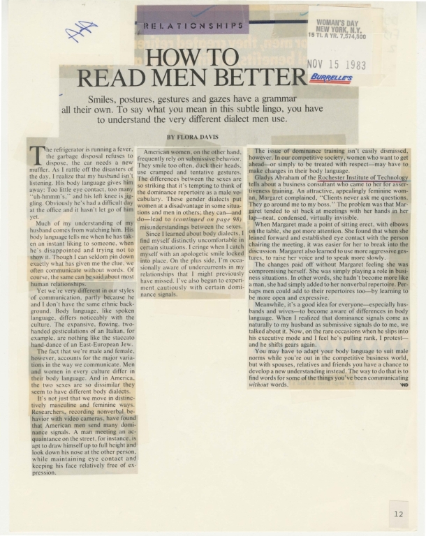 How to read men better