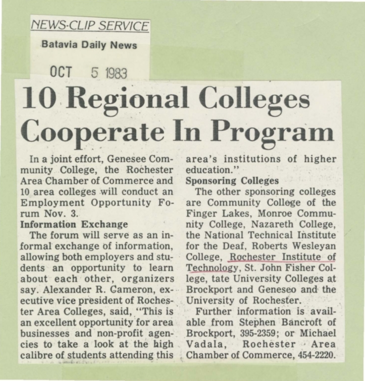 10 regional colleges cooperate in program