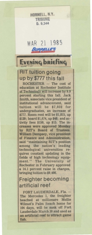 RIT tuition going up by $777 this fall