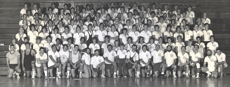 Group Portrait of Members of RIT Wrestling and Coaching School