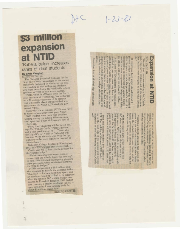 $3 million expansion at NTID
