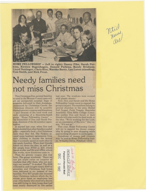 Needy families need not miss Christmas