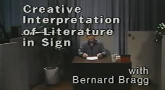 Creative interpretation of literature in sign