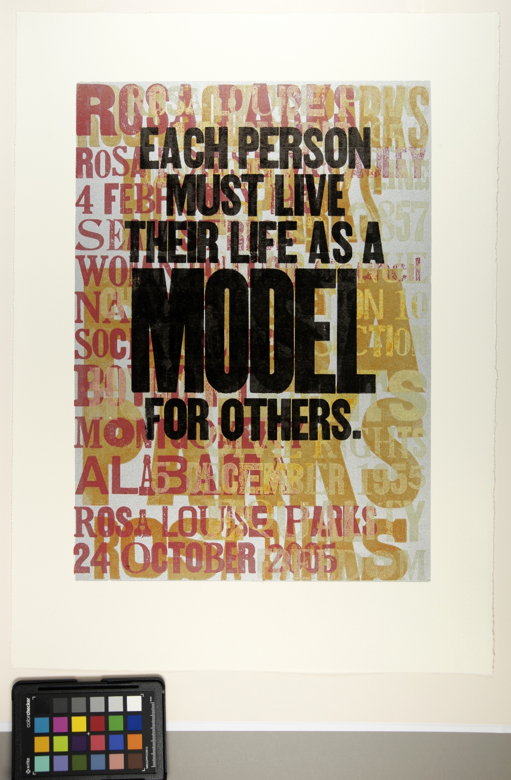 Fourteen Quotes from Rosa Louise Parks, Civil Rights Activist: "Each person must live their life as a model for others."