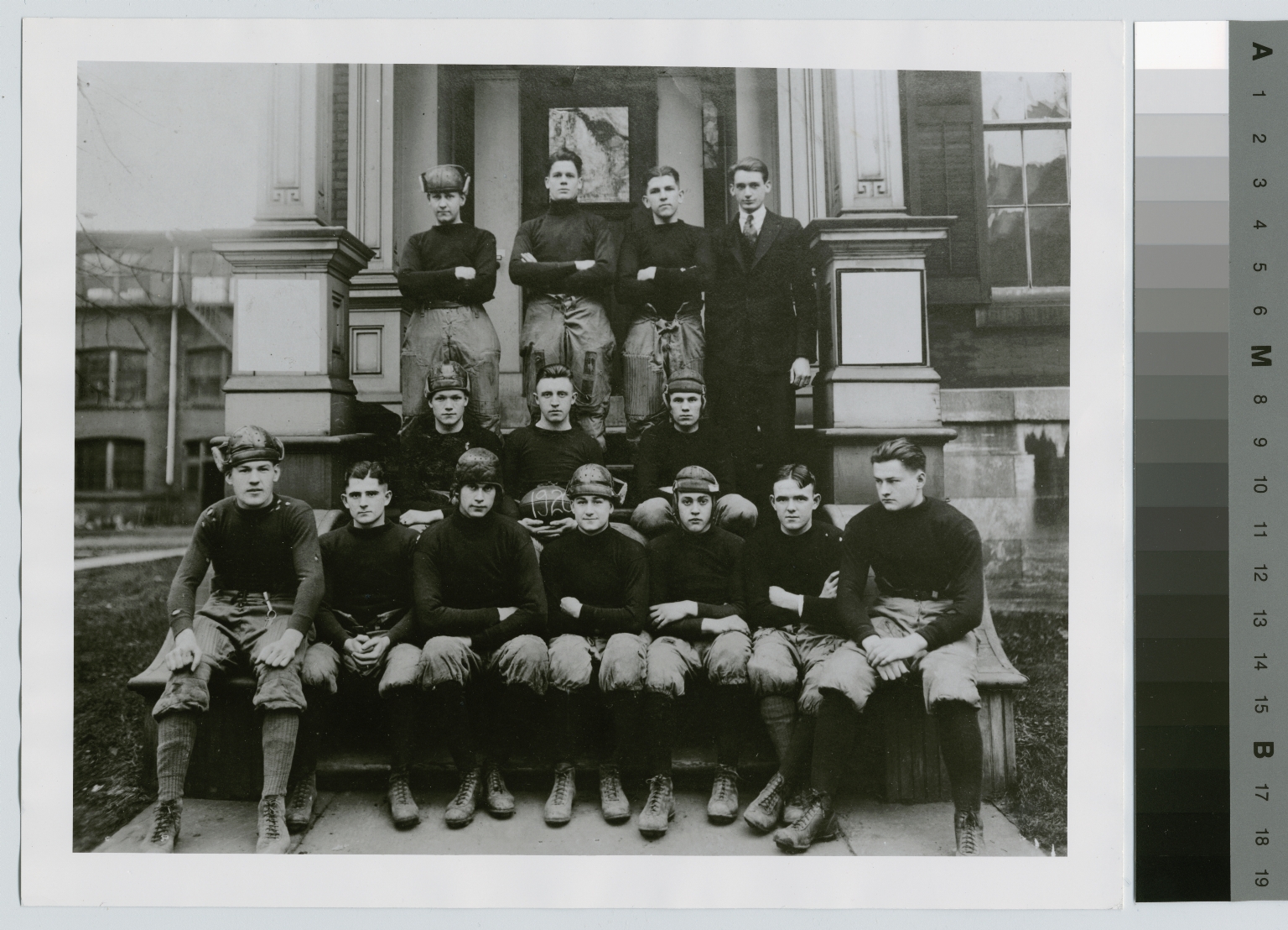 Student activities, group portrait of the Rochester Athenaeum and Mechanics Institute football team, 1920