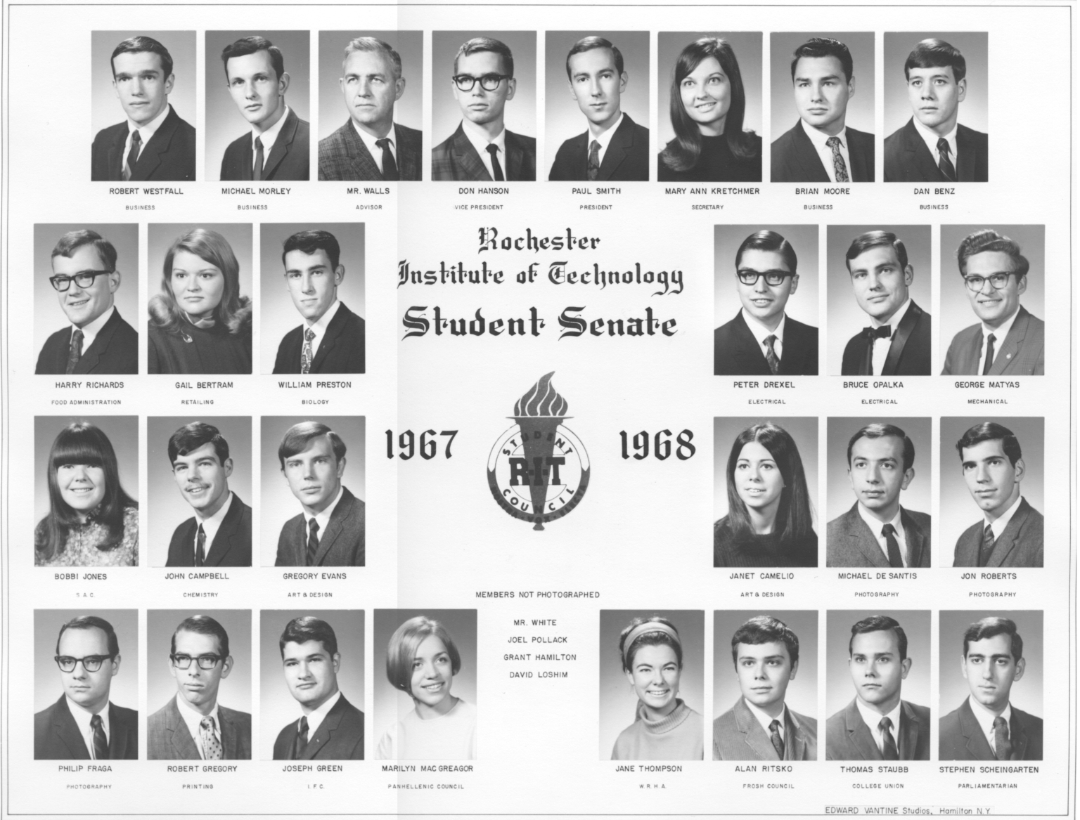 1967-1968 Student Council Student Senate