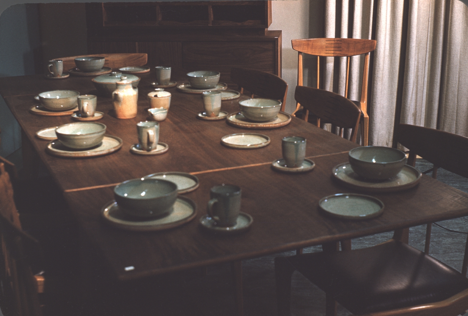 Table with Seven Sets of Tableware by David Giorgi