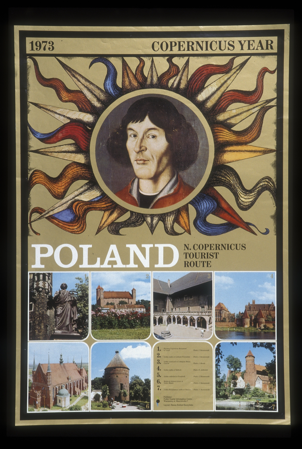 1973 Copernicus year: Poland, N Copernicus' tourist route