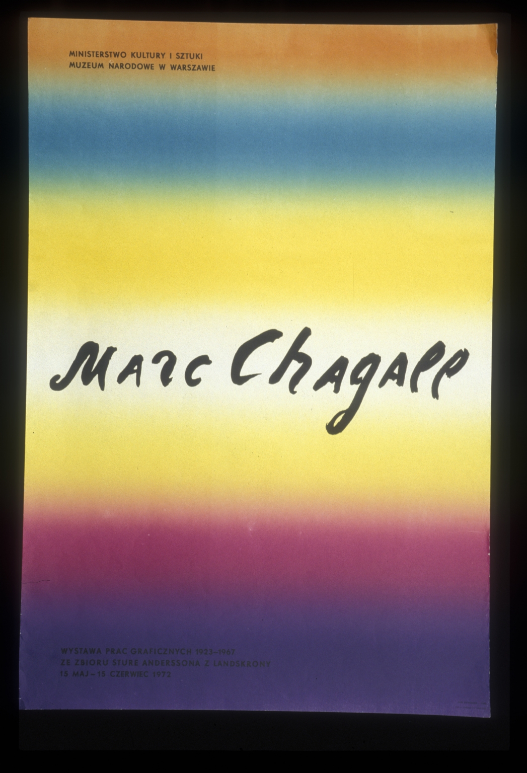 Marc Chagall: wystawa prac graficznych, 1923-1967 : ze zbioru Sture Anderssona z Landskrony, 15 maj-15 czerwiec 1972