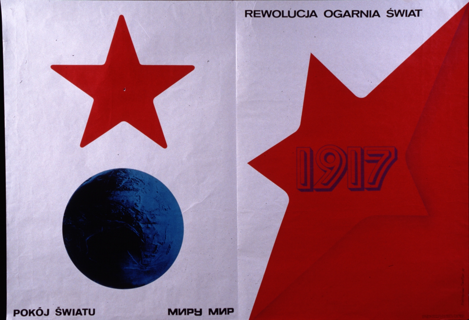 1917 rewolucja organia swiat: pokoj swiatu = miru mir