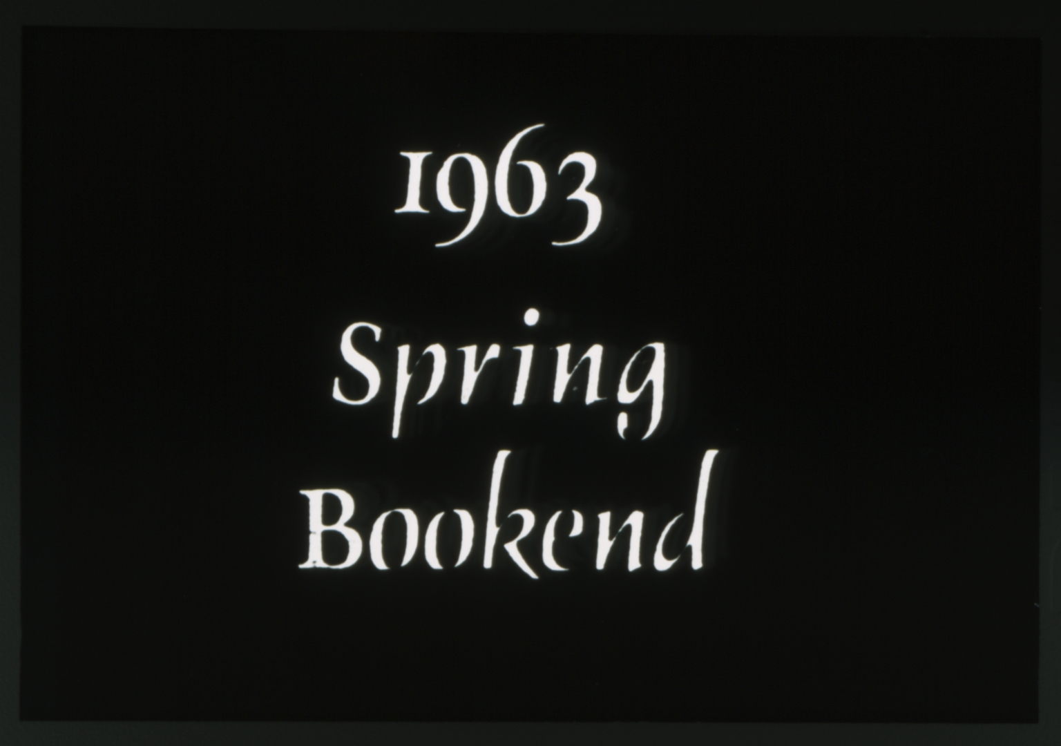 1963 Spring Bookend