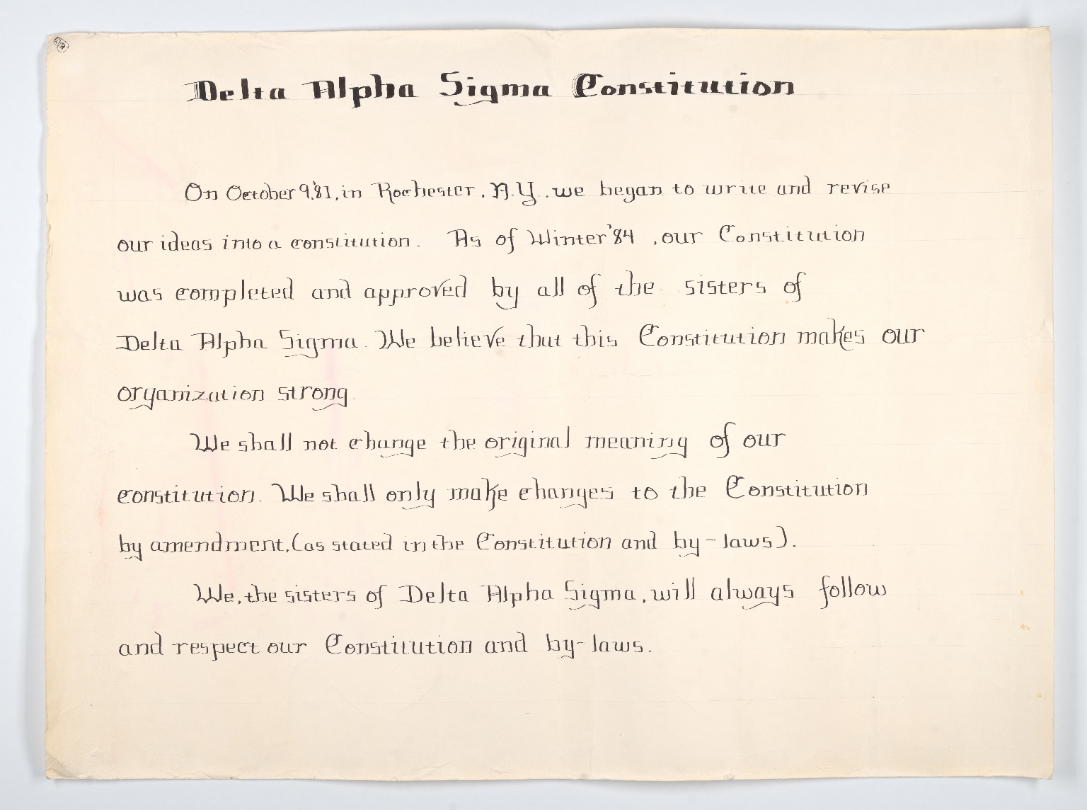 Delta Alpha Sigma Constitution