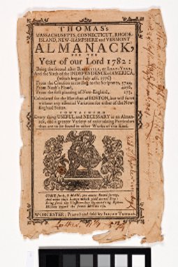 Thomas's Massachusetts, Connecticut, Rhode Island, New-Hampshire and Vermont Almanack