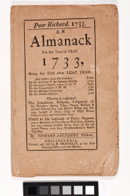 Poor Richard, 1733 an Almanack